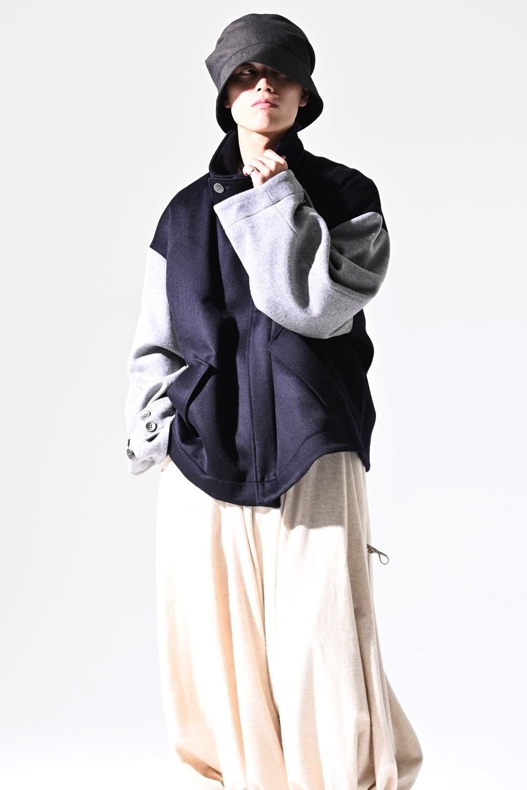 Wool Beaver High-Neck Blouson