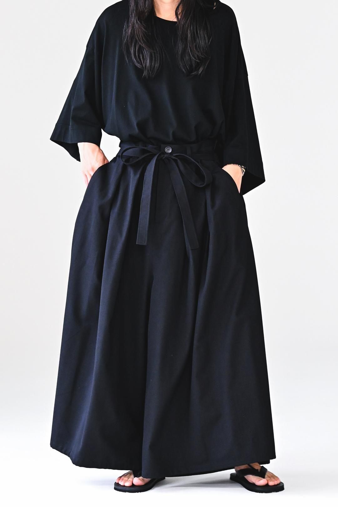 Wool Gabardine KIMONO Balloon Pants