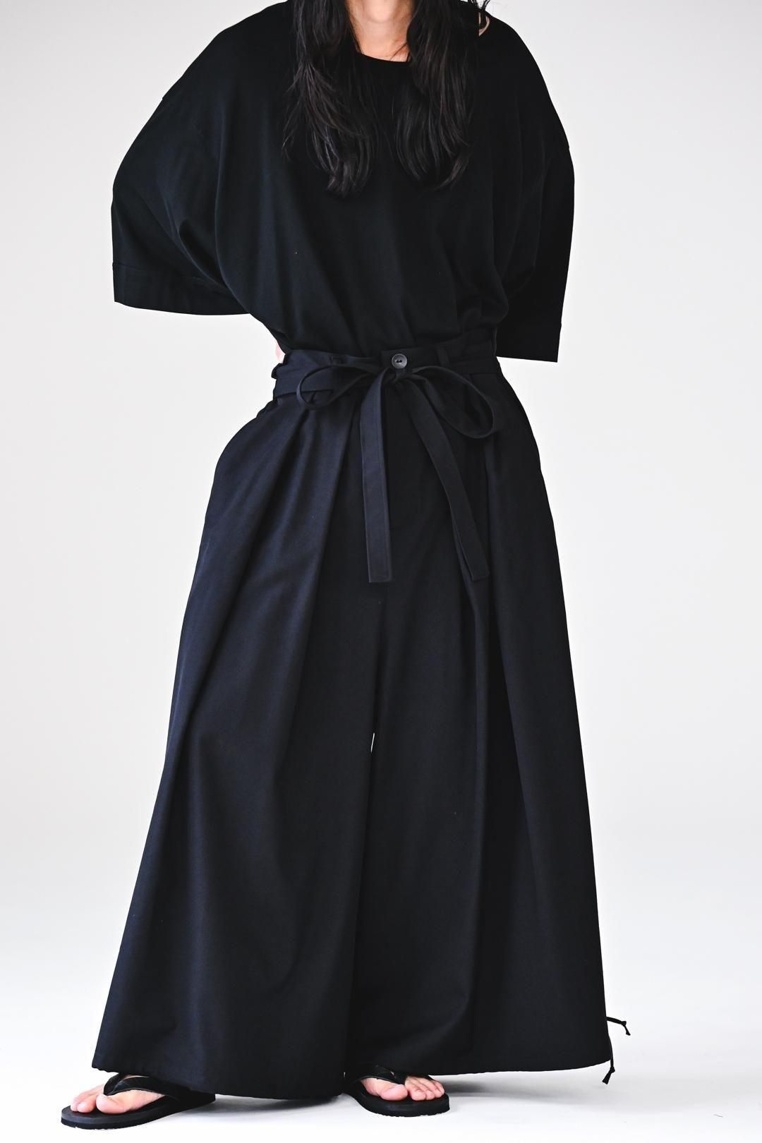 Wool Gabardine KIMONO Balloon Pants