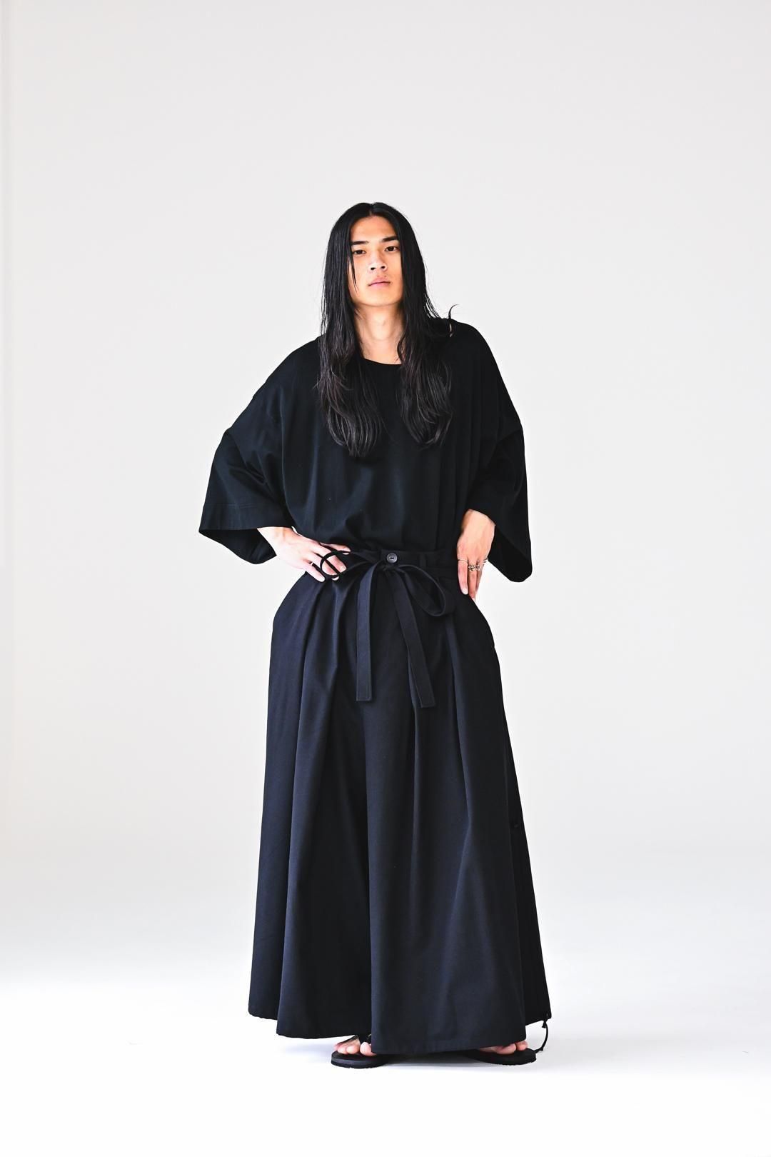 Wool Gabardine KIMONO Balloon Pants