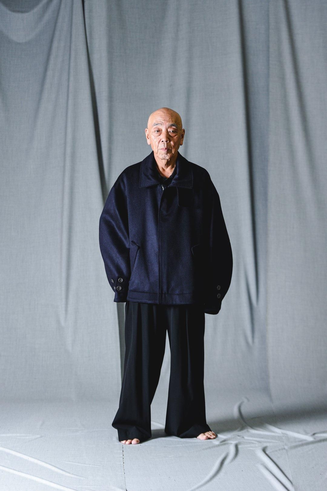 Wool Beaver High-Neck Blouson