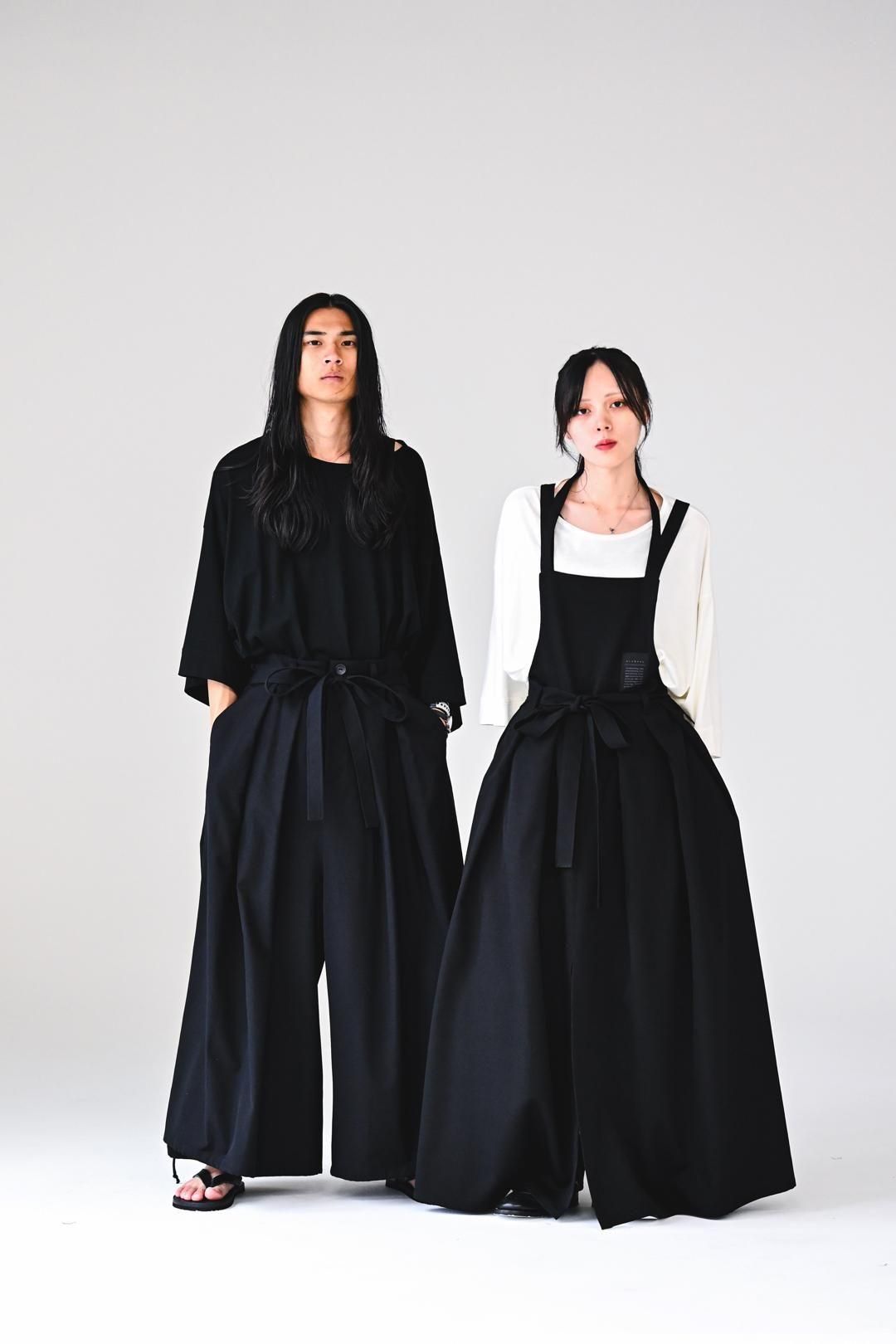 Wool Gabardine KIMONO Balloon Pants