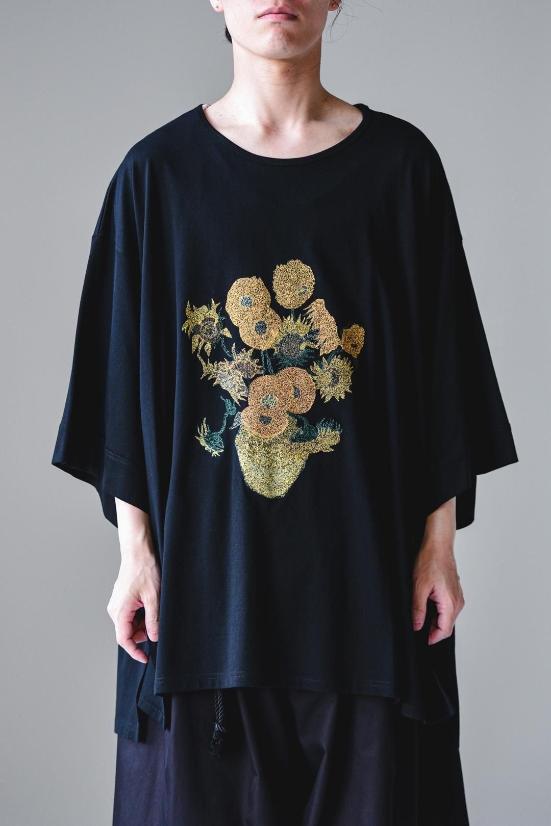 Giza Cotton Classic Big-T himawari black