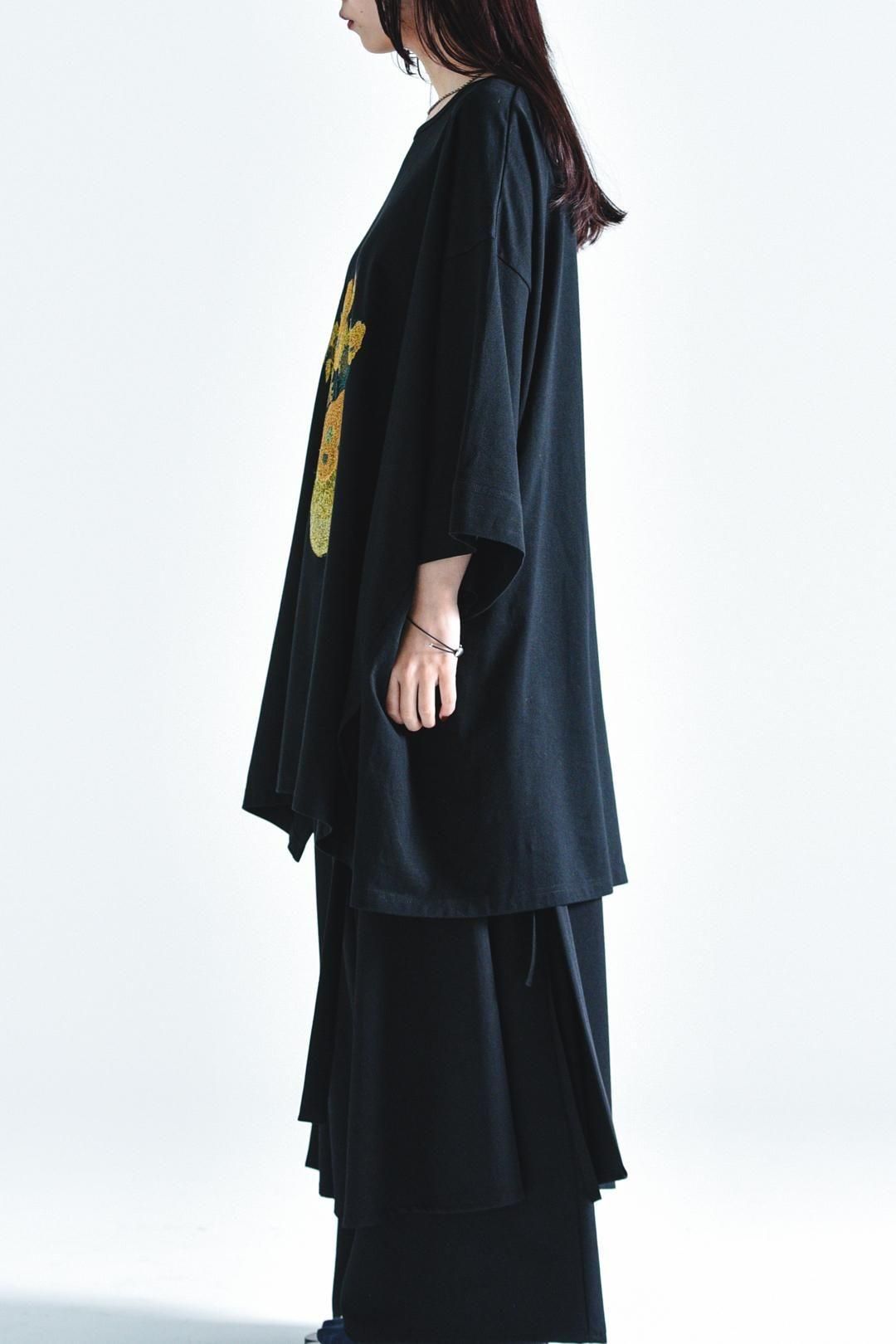 Giza Cotton Classic Big-T himawari black