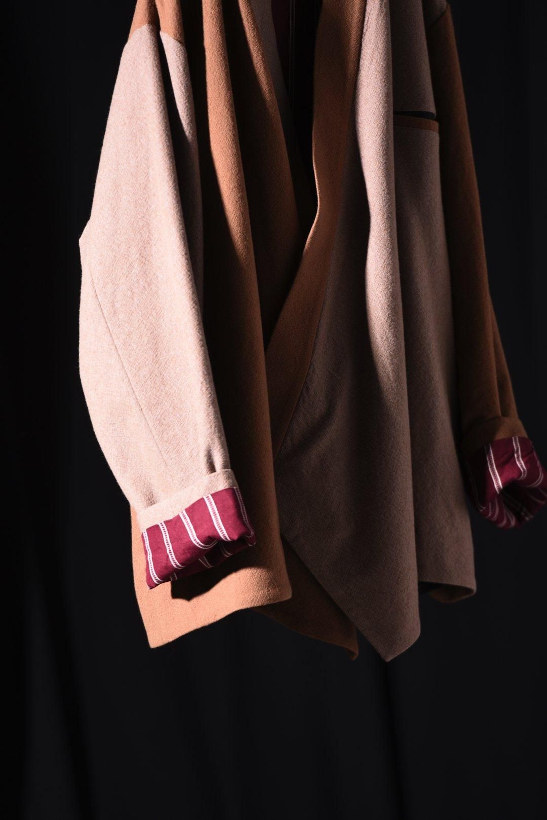Refine Wool KIMONO Drape Jacket