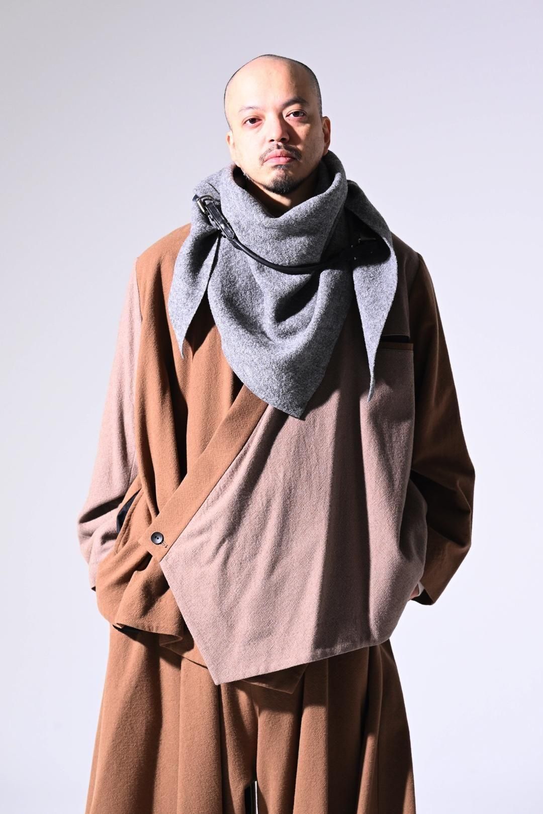 Refine Wool KIMONO Drape Jacket