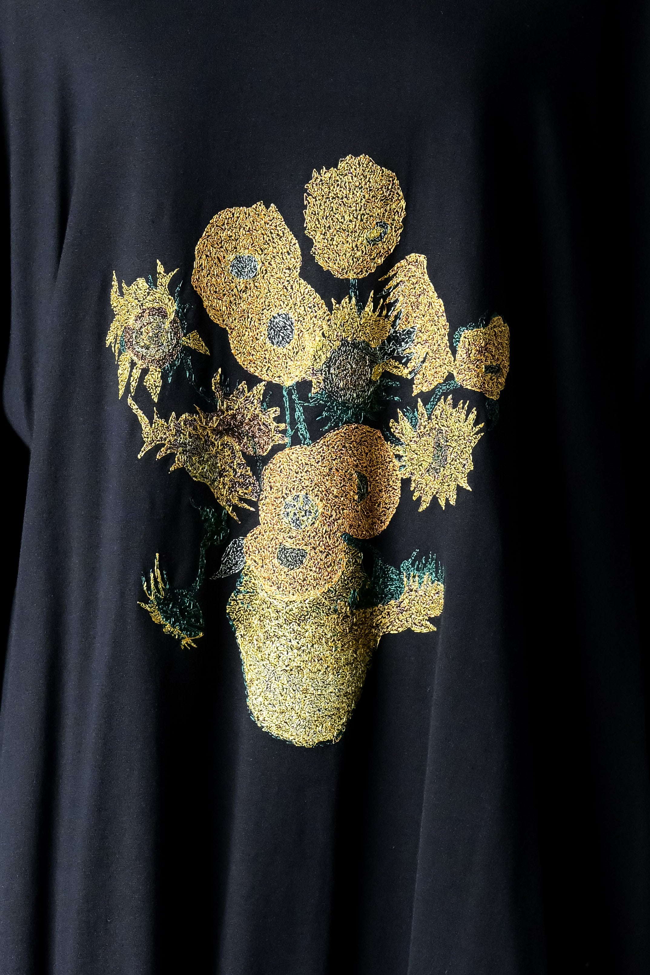 Giza Cotton Classic Big-T himawari black