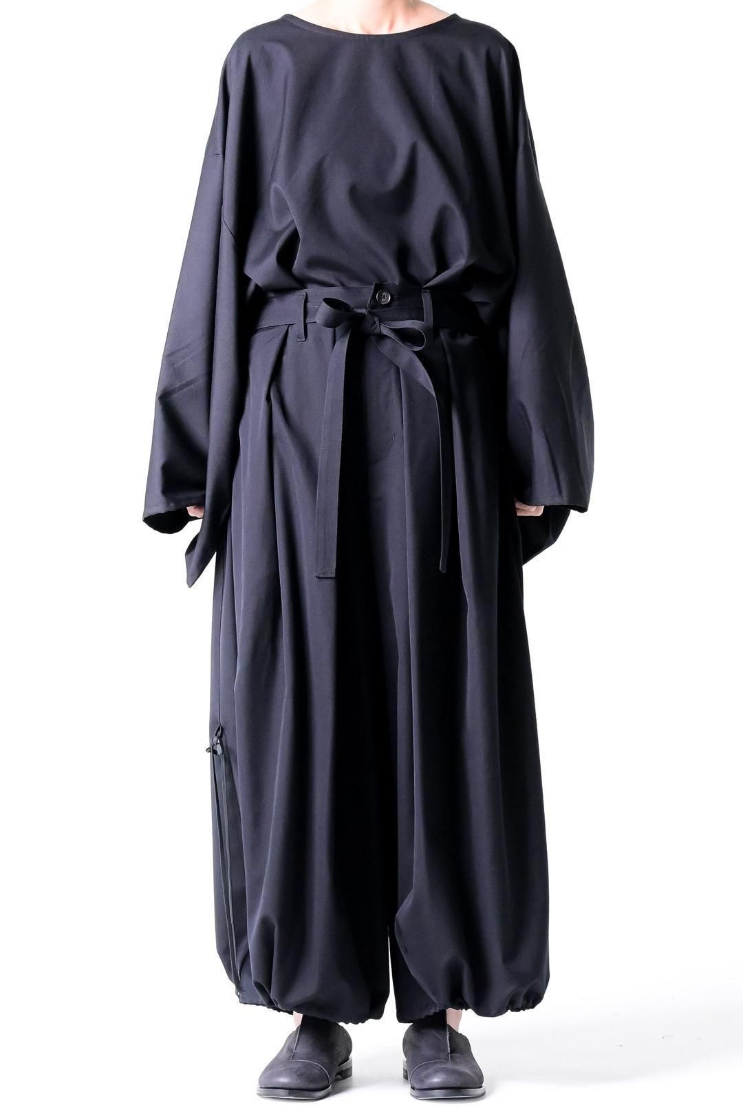 Wool Gabardine KIMONO Balloon Pants