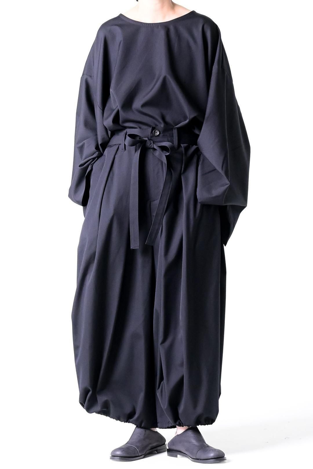 Wool Gabardine KIMONO Balloon Pants