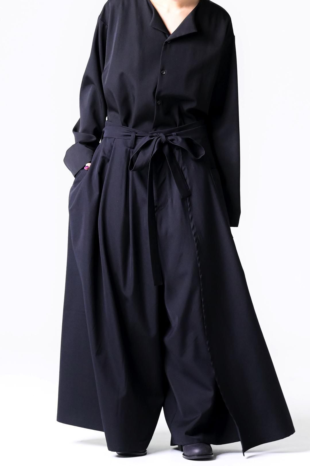 Wool Gabardine Wrap HAKAMA Pants