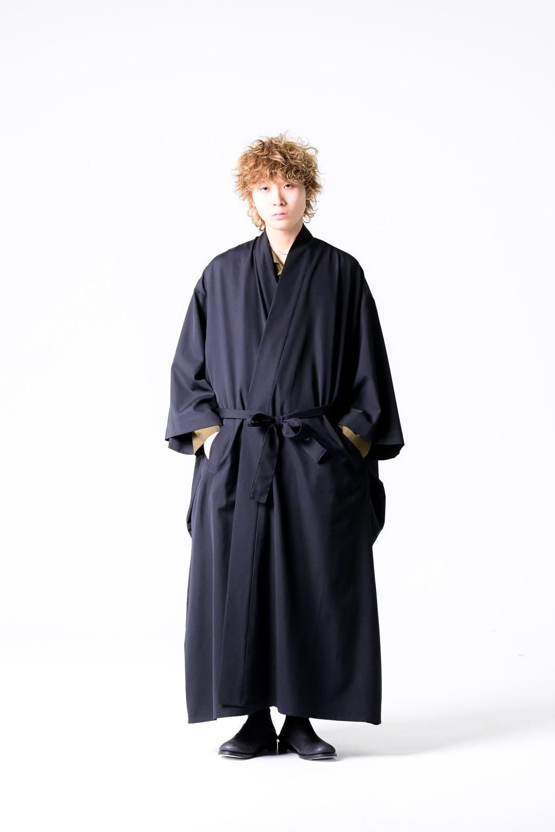 Wool Gabardine YUKATA Coat
