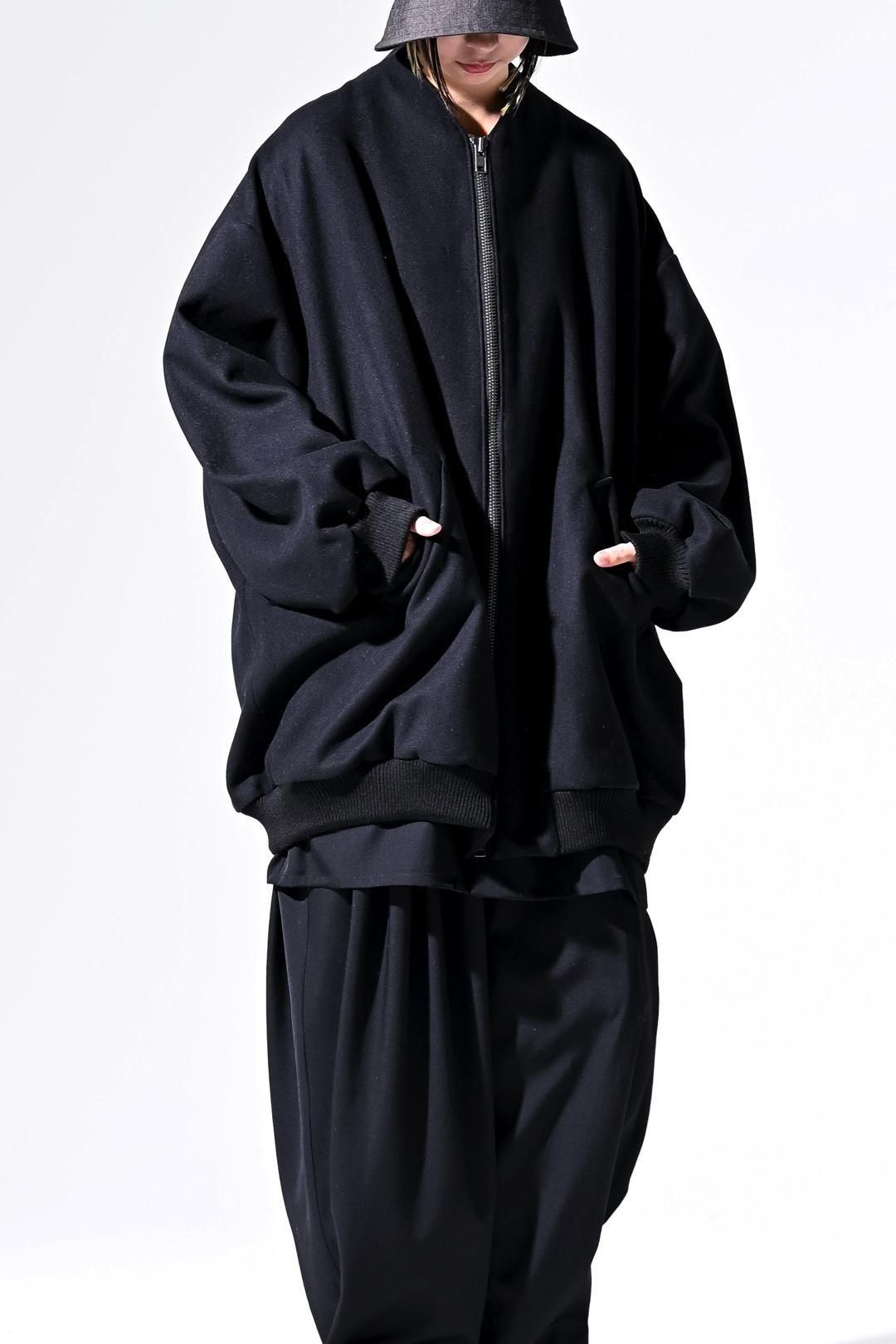 Super100's "尾州" Melton Oversized Zip Blouson