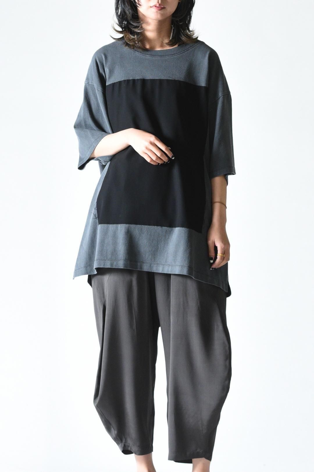 Garment-Dyed Zigzag Sewing Cloud Big-T