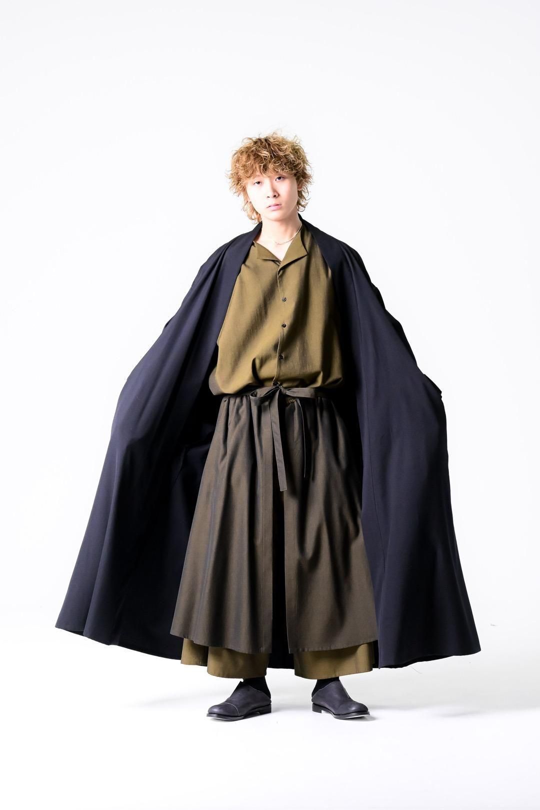 Wool Gabardine YUKATA Coat