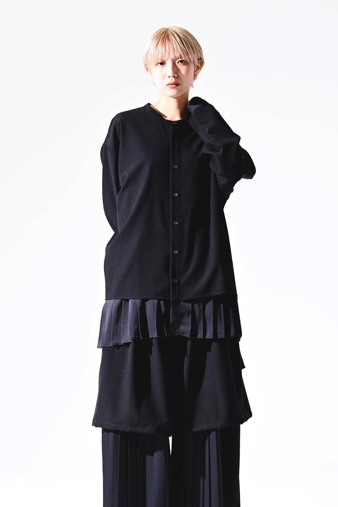 Pleats Layered Tier Shirt