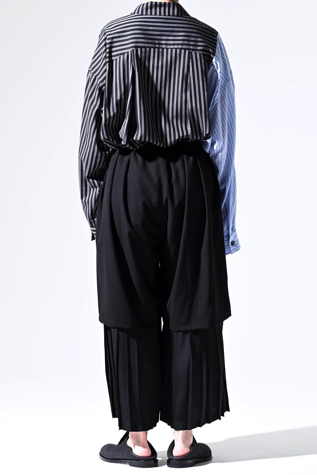 Pleats Layered Tier Pants