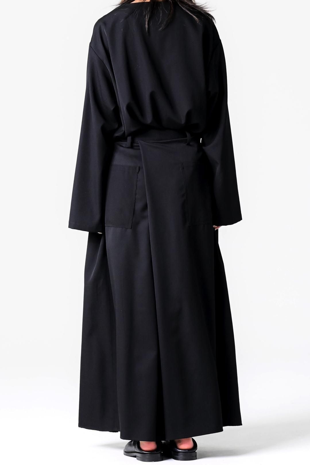 Wool Gabardine Kimono Pants