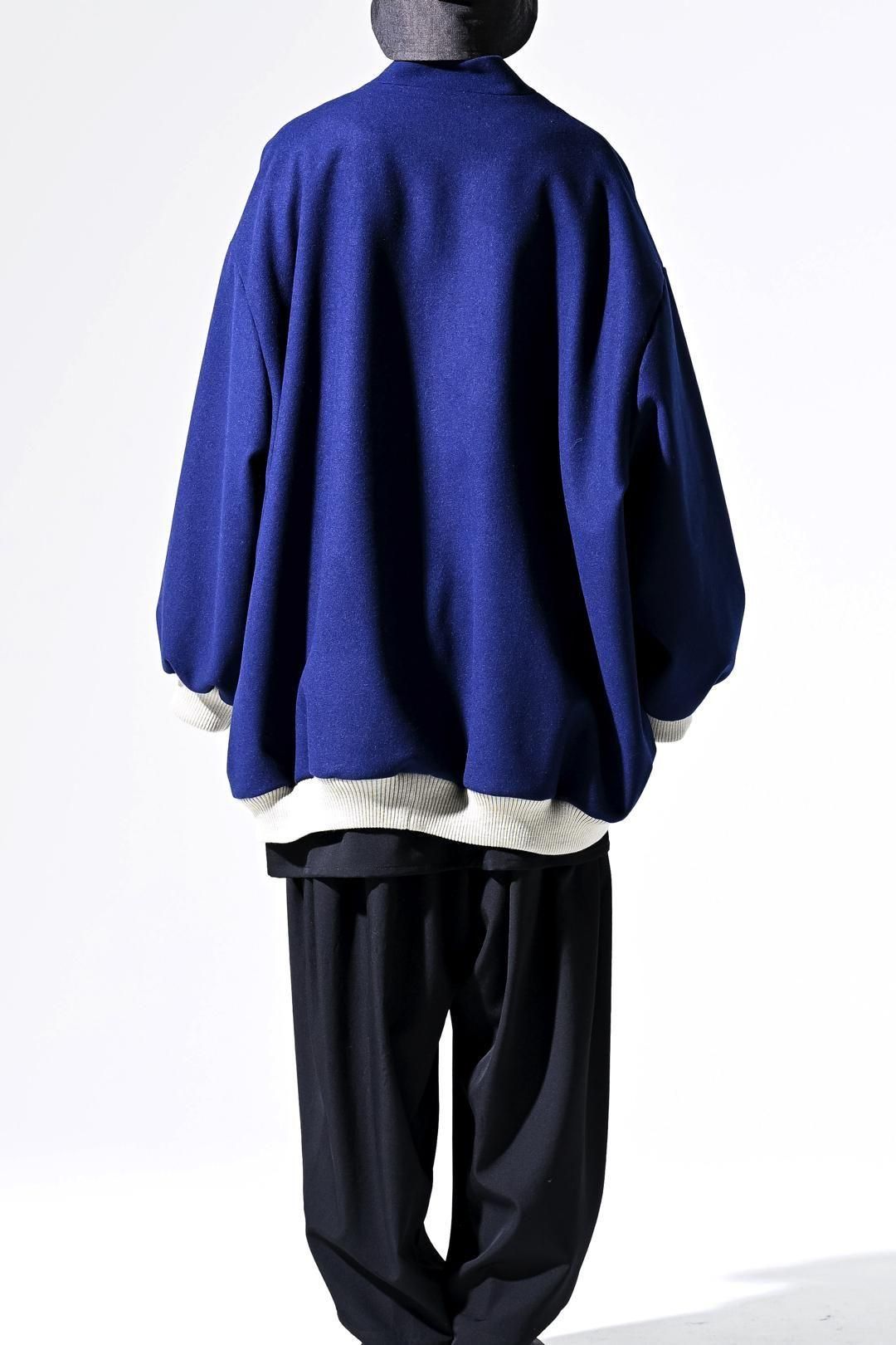 Super100's "尾州" Melton Oversized Zip Blouson