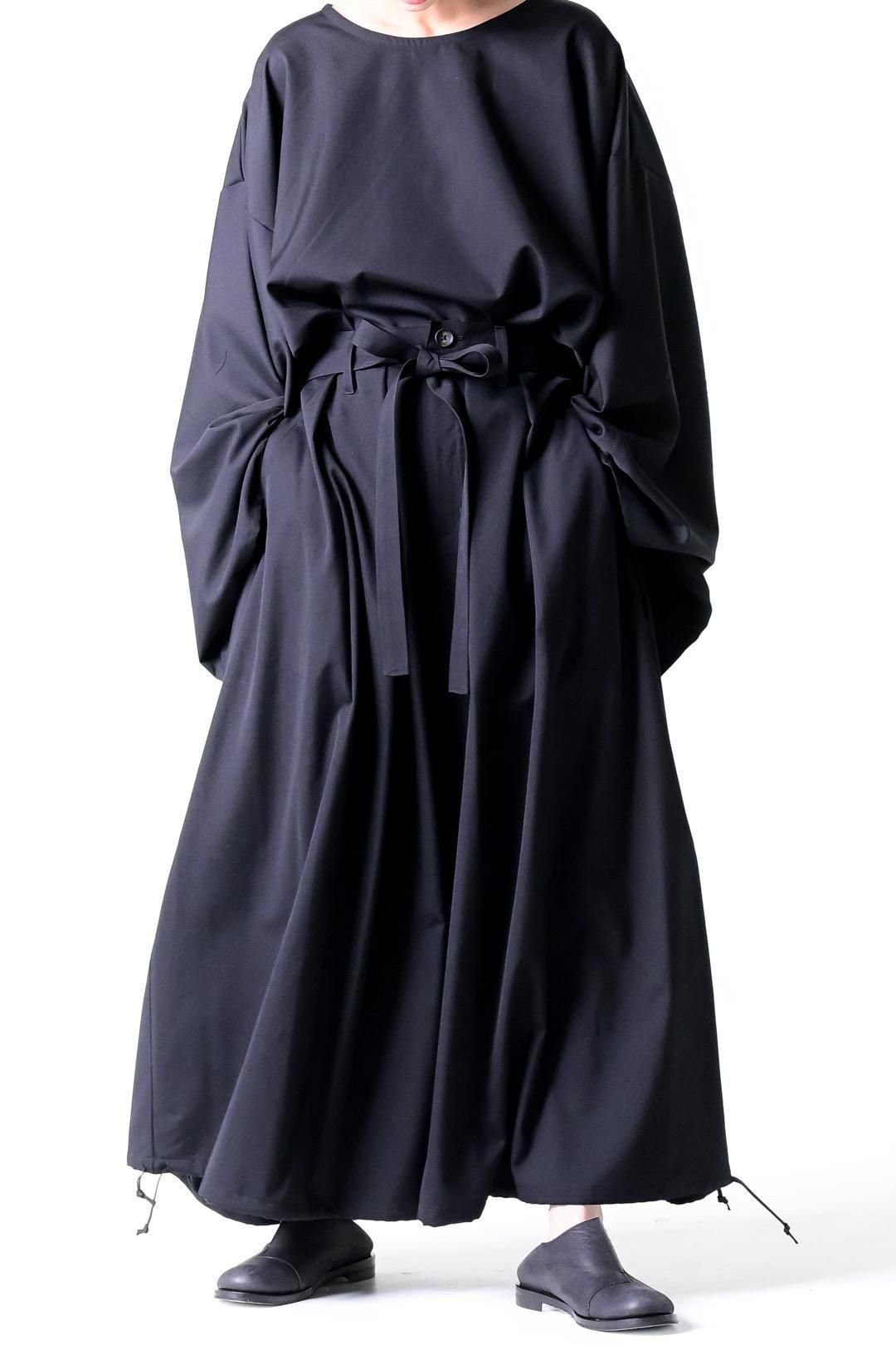 Wool Gabardine KIMONO Balloon Pants
