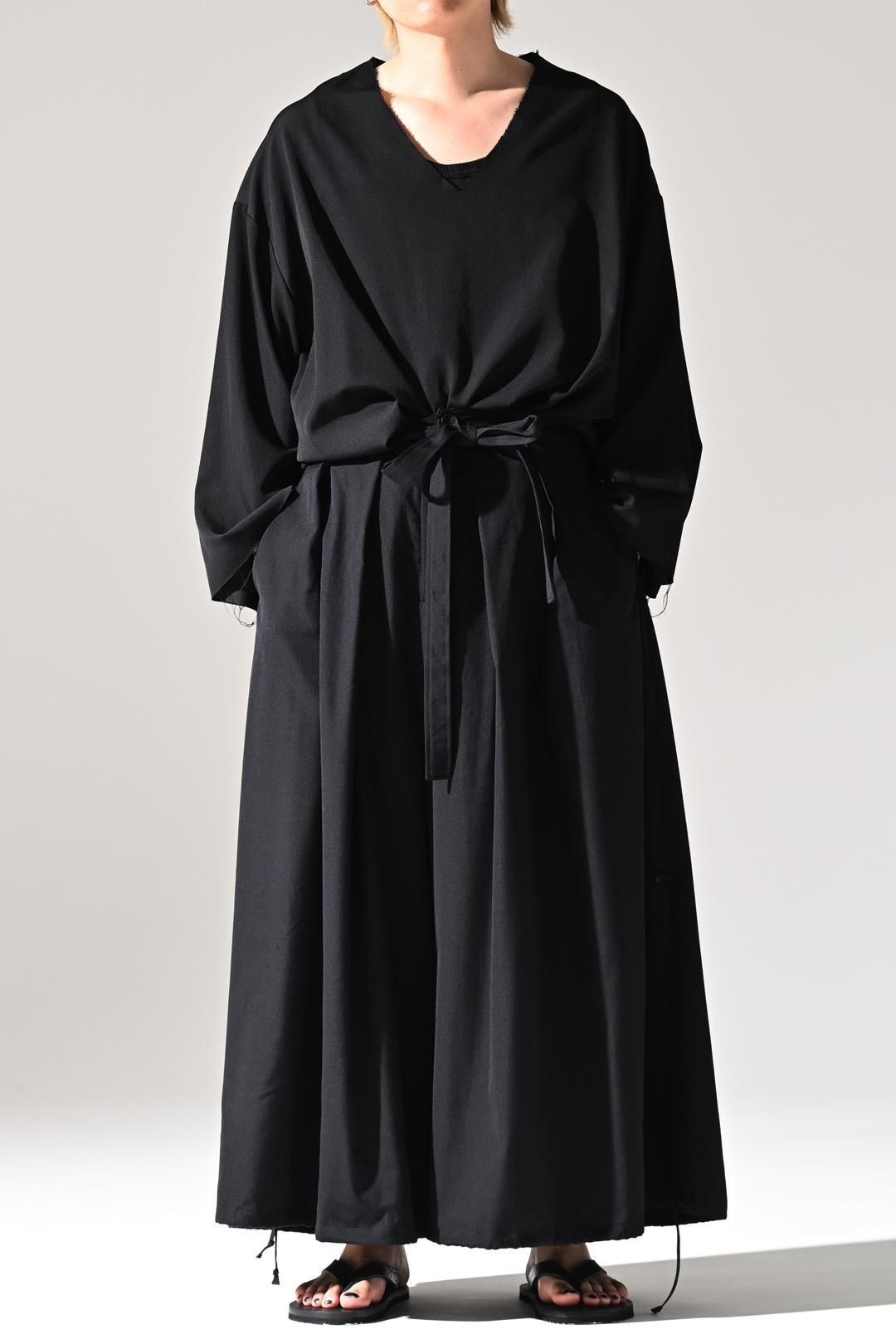 Wool Gabardine KIMONO Balloon Pants