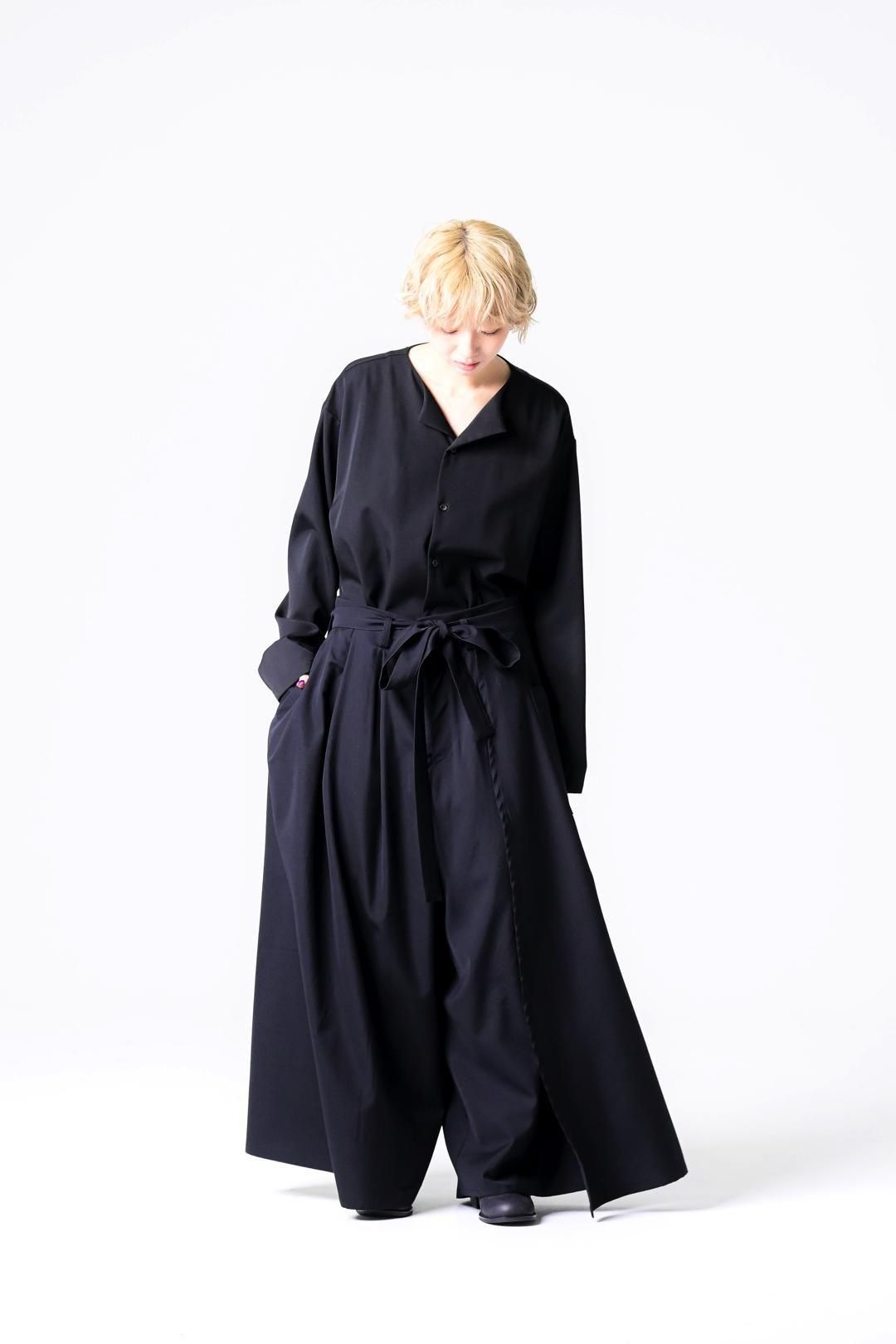 Wool Gabardine Wrap HAKAMA Pants