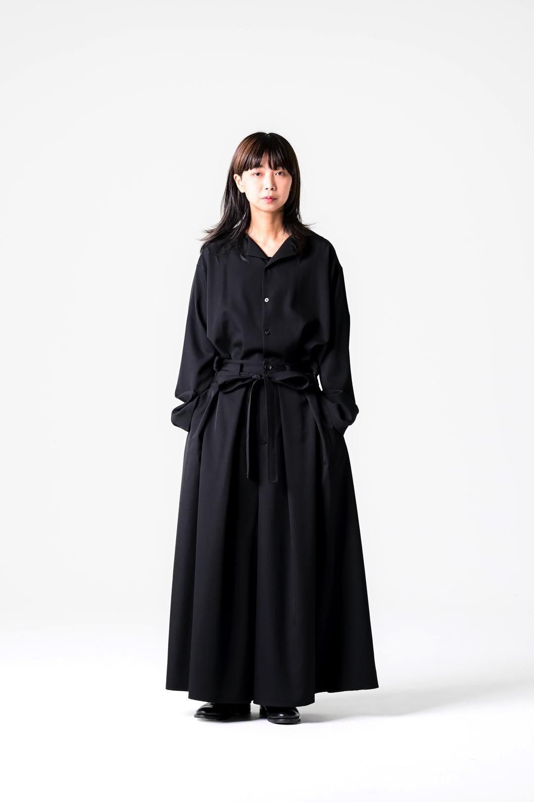 Wool Gabardine Kimono Pants