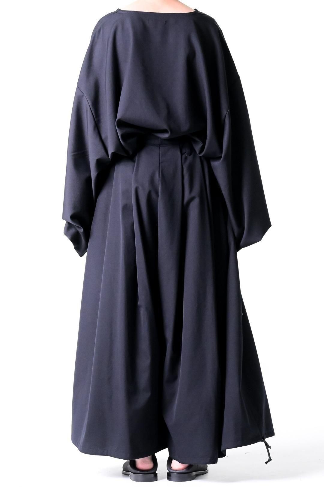 Wool Gabardine KIMONO Balloon Pants