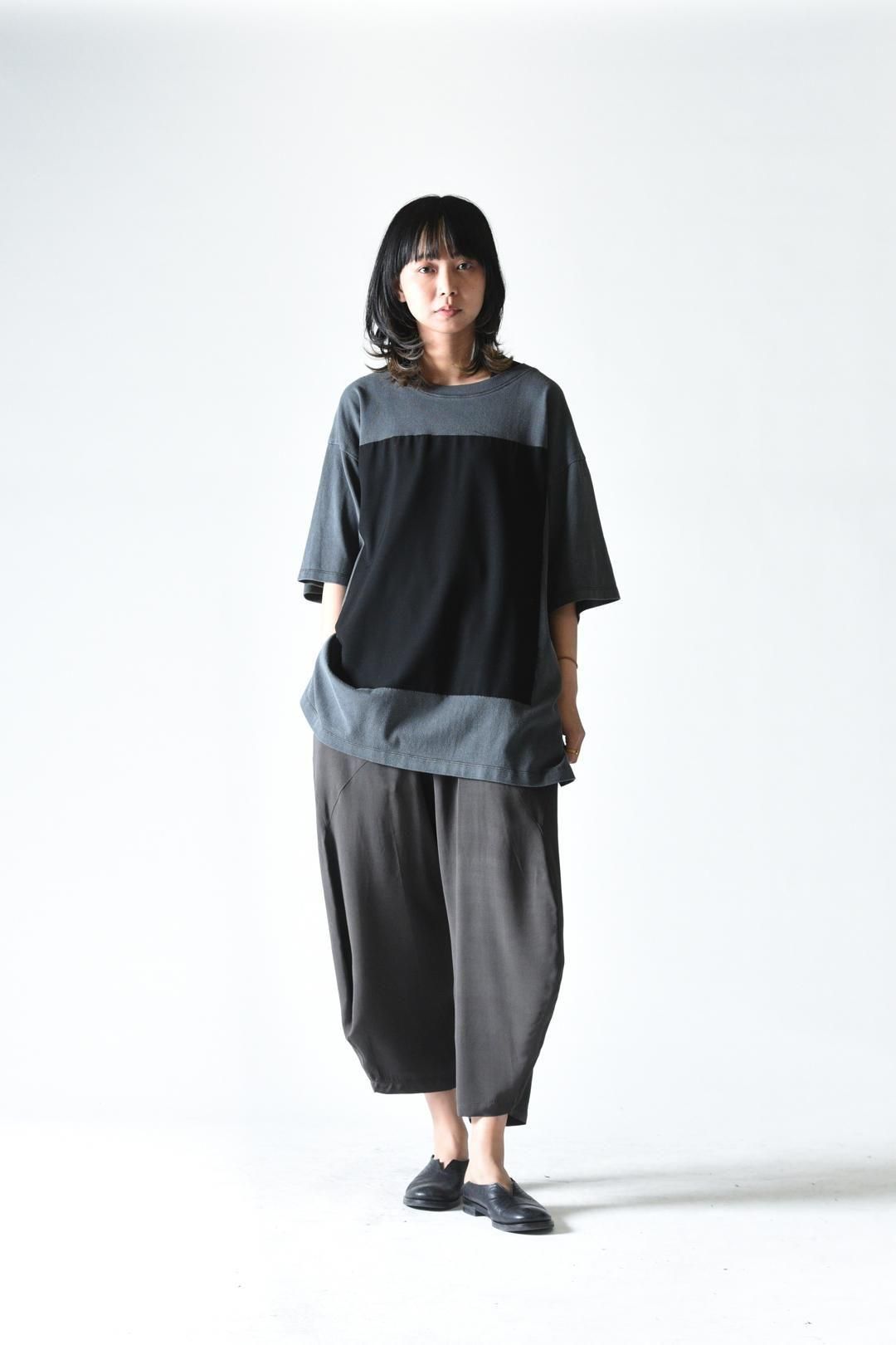 Garment-Dyed Zigzag Sewing Cloud Big-T