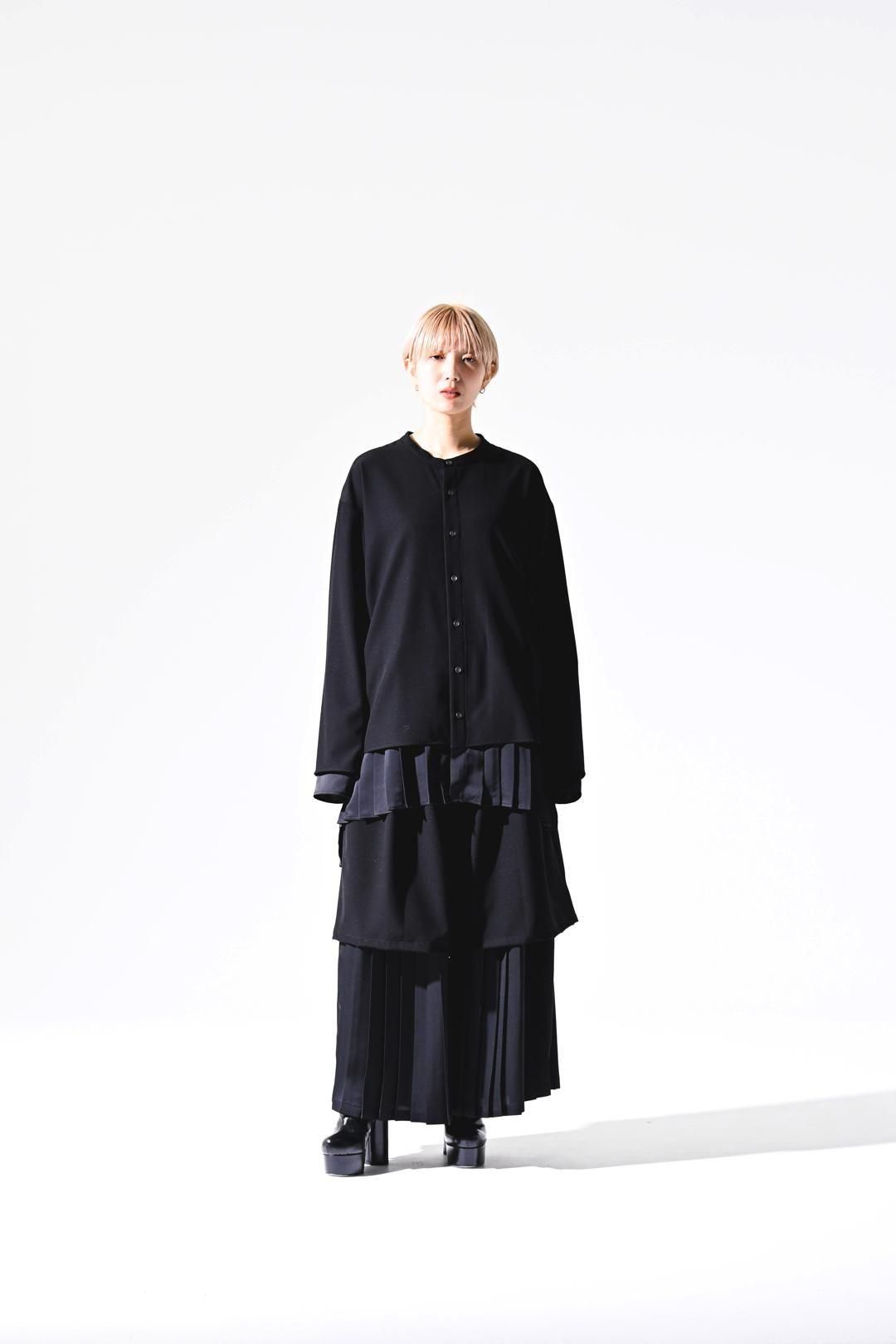 Pleats Layered Tier Shirt