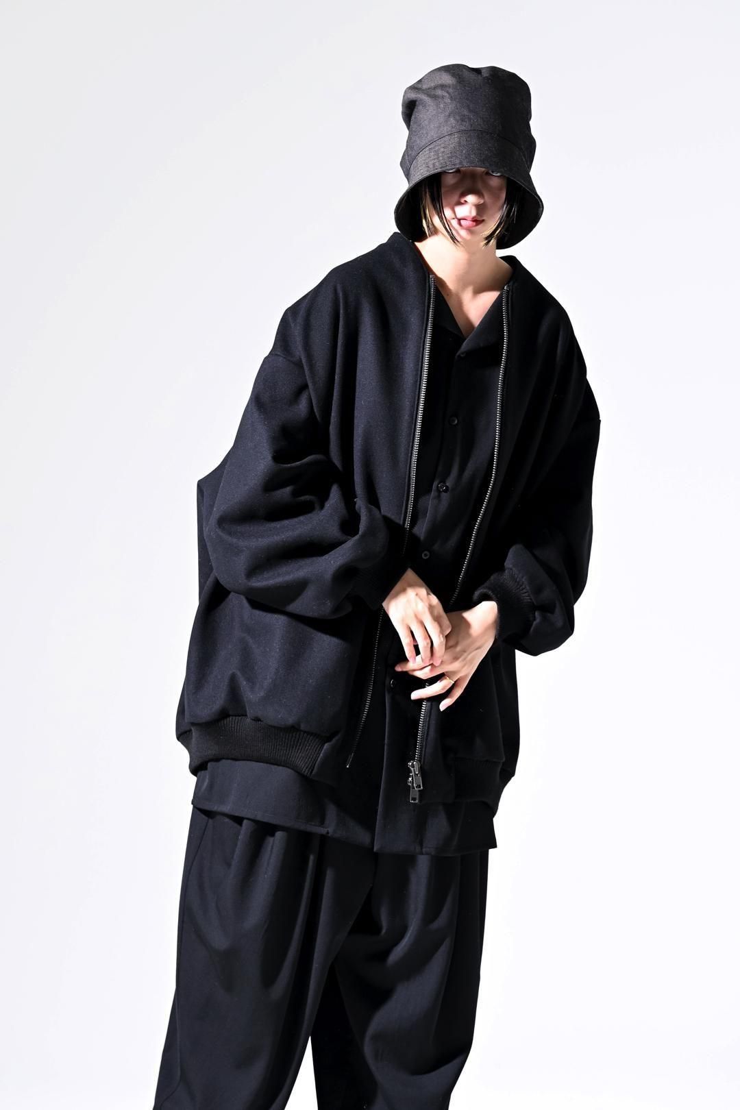 Super100's "尾州" Melton Oversized Zip Blouson