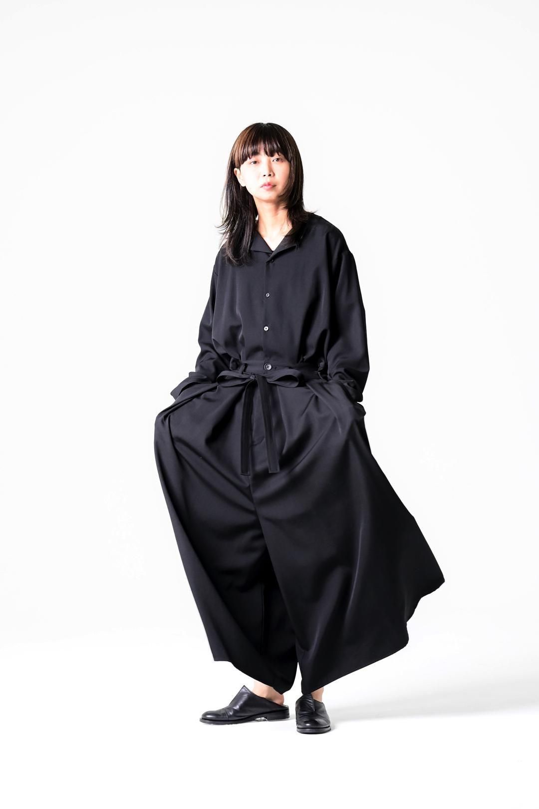 Wool Gabardine Kimono Pants