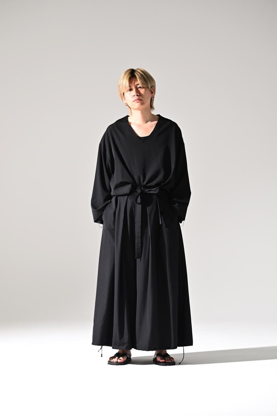 Wool Gabardine KIMONO Balloon Pants
