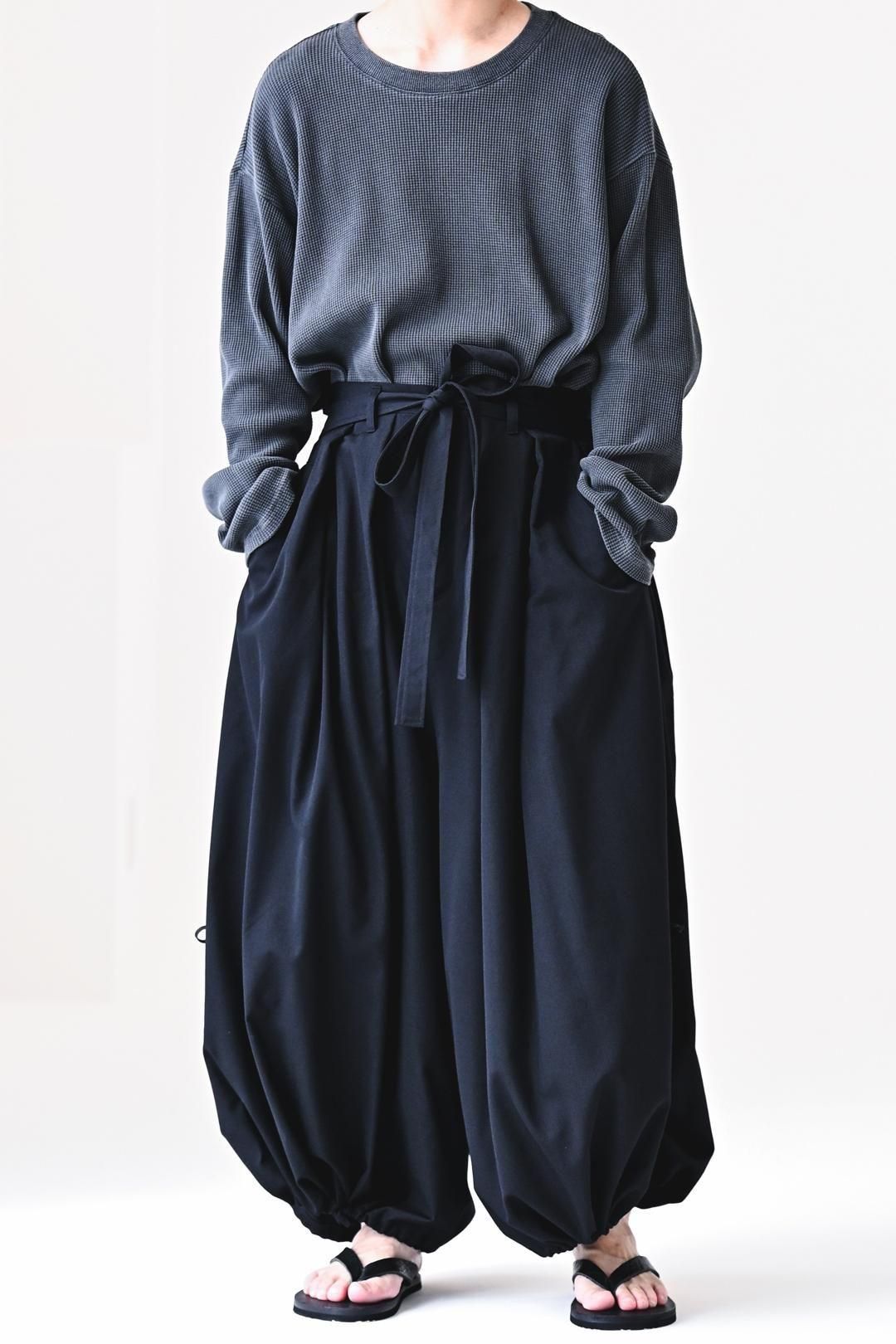 Wool Gabardine KIMONO Balloon Pants