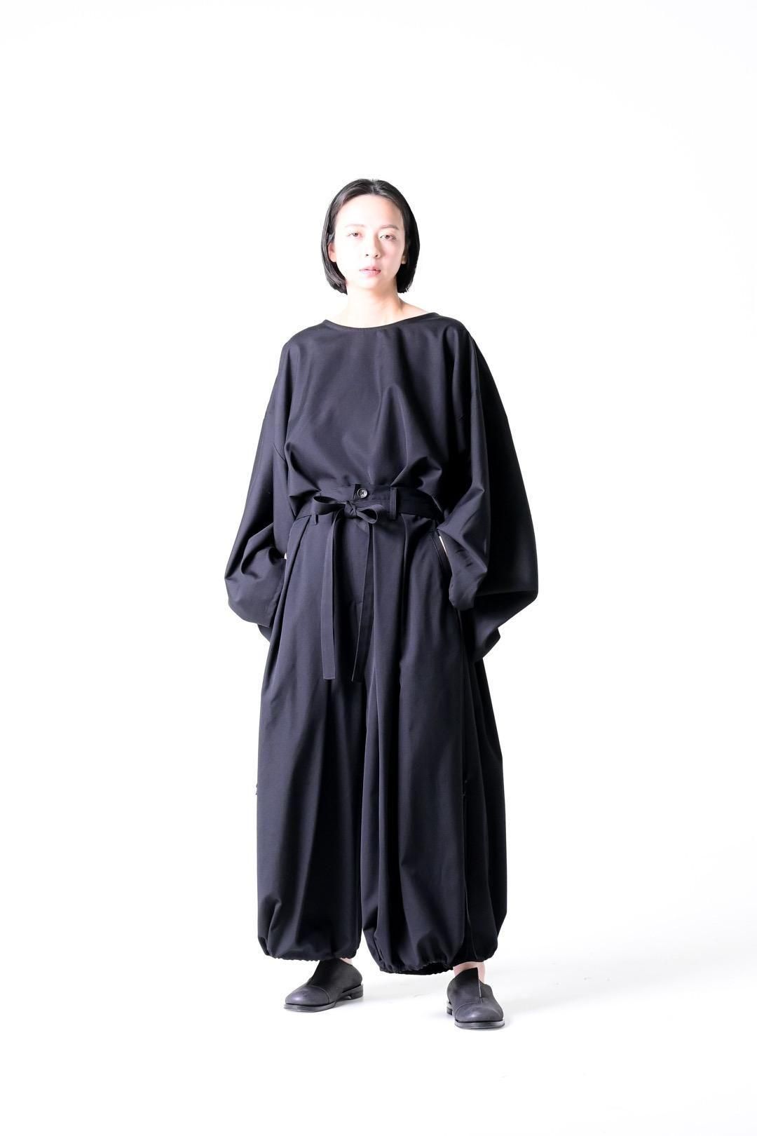 Wool Gabardine KIMONO Balloon Pants