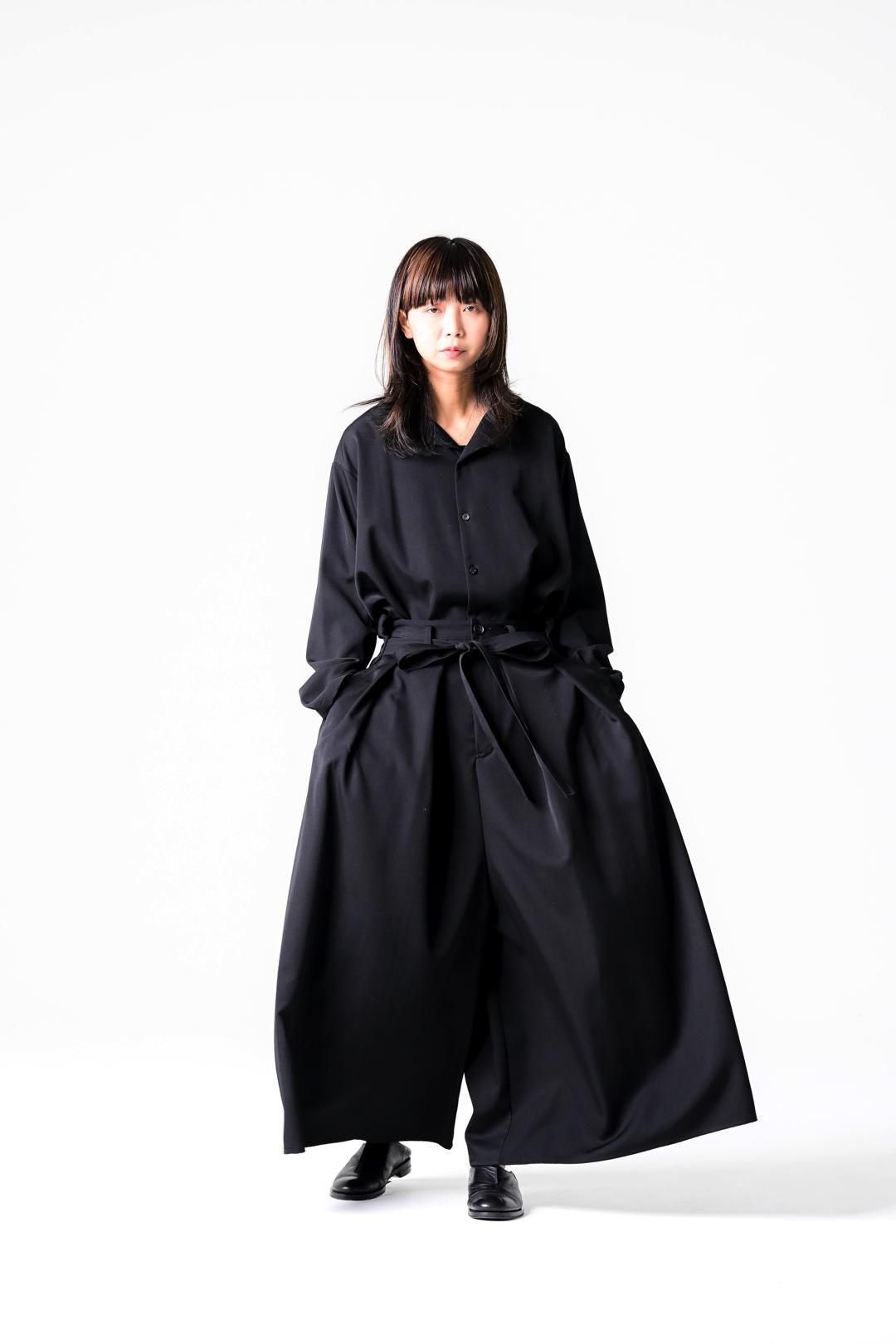 Wool Gabardine Kimono Pants