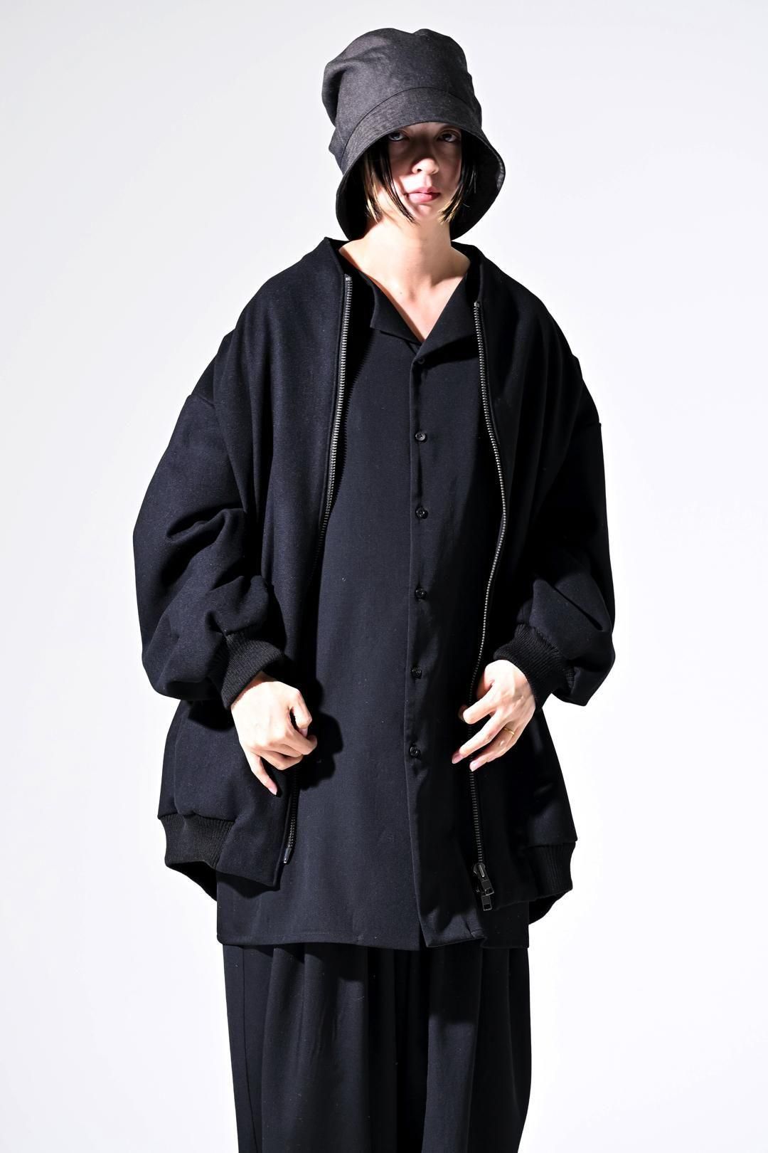 Super100's "尾州" Melton Oversized Zip Blouson