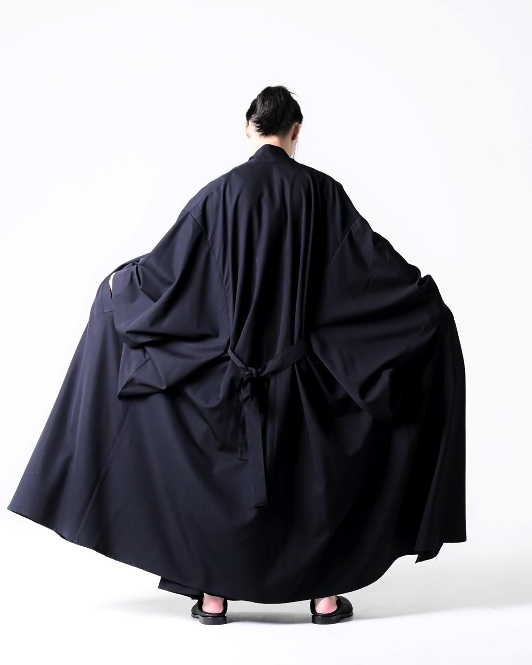 Wool Gabardine YUKATA Coat