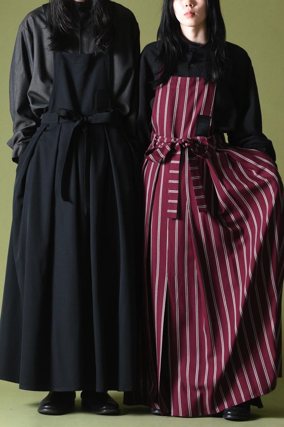 Wool Gabardine Wrap KIMONO Cloth black