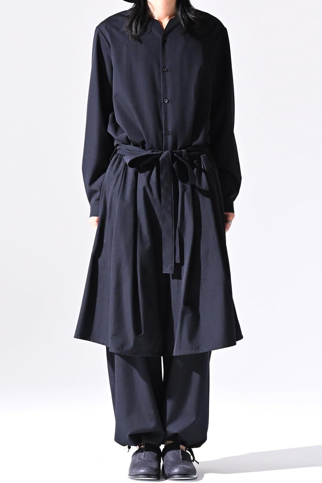 Wool Gabardine Double Layered Pants