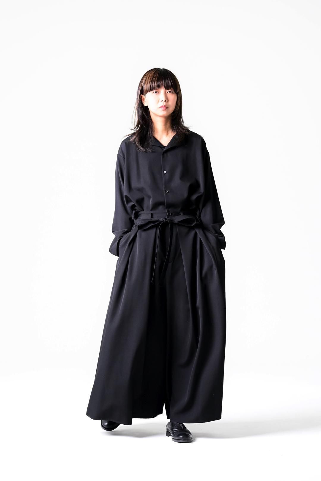 Wool Gabardine Kimono Pants