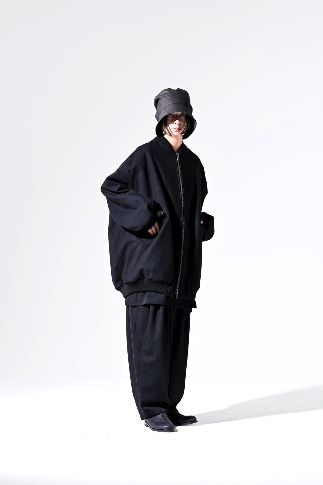 Super100's "尾州" Melton Oversized Zip Blouson