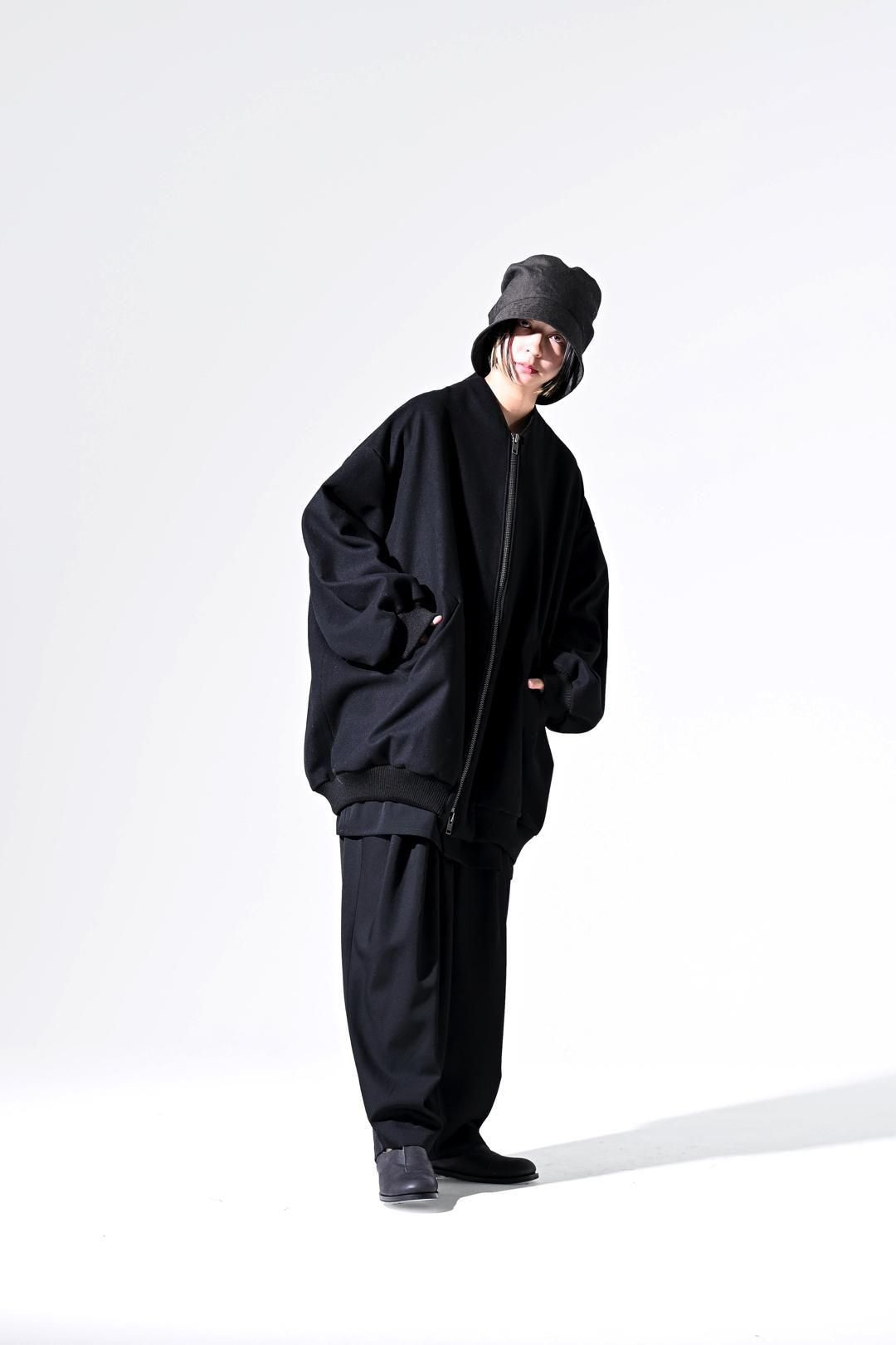 Super100's "尾州" Melton Oversized Zip Blouson