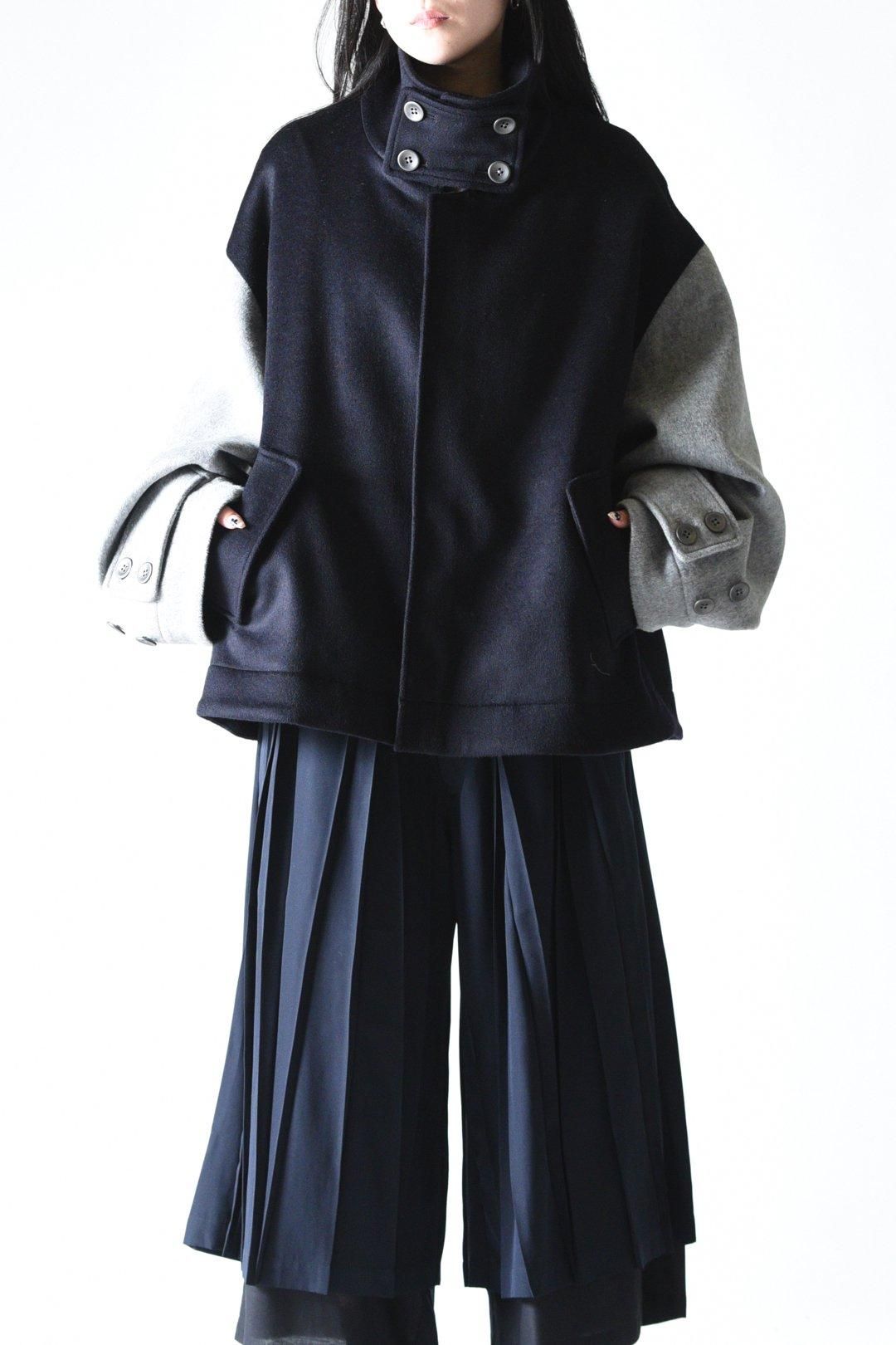 Wool Beaver High-Neck Blouson