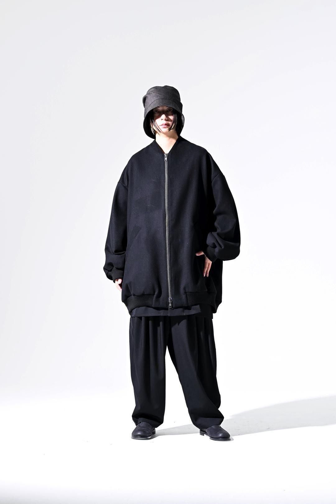 Super100's "尾州" Melton Oversized Zip Blouson