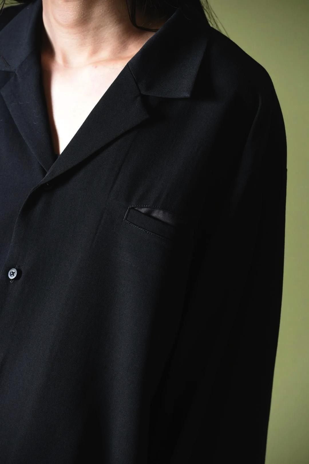 Wool Gabardine 開襟 Gang Shirt