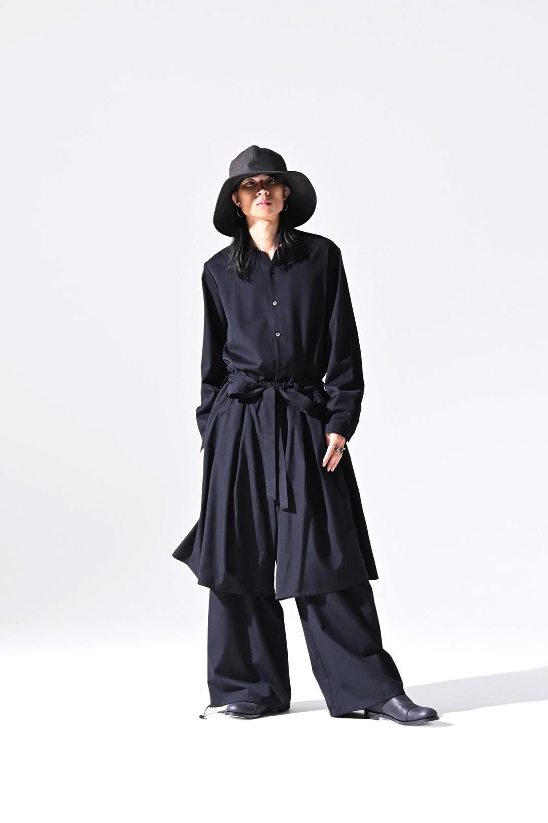 Wool Gabardine Double Layered Pants