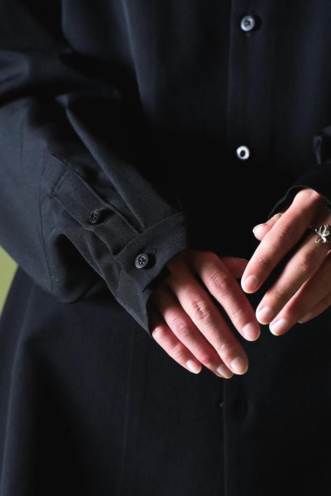 Wool Gabardine 開襟 Gang Shirt