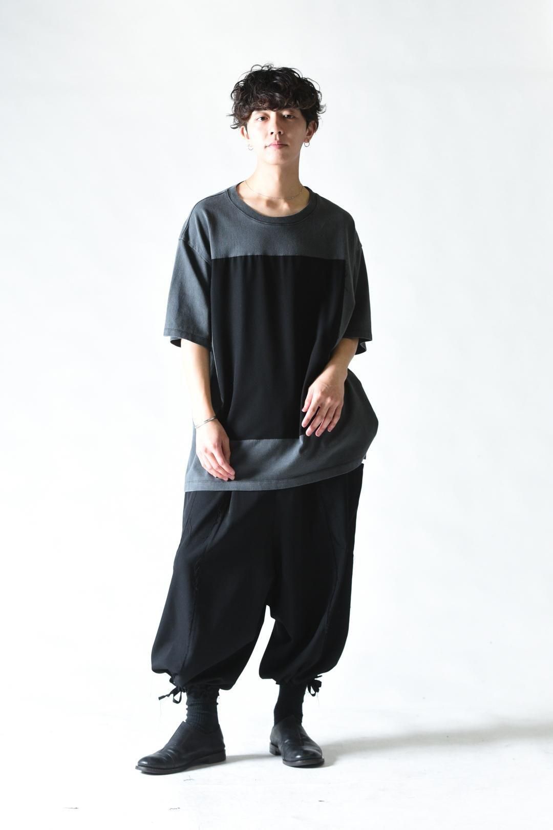 Garment-Dyed Zigzag Sewing Cloud Big-T