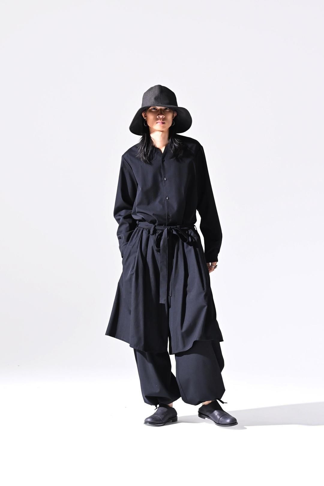 Wool Gabardine Double Layered Pants