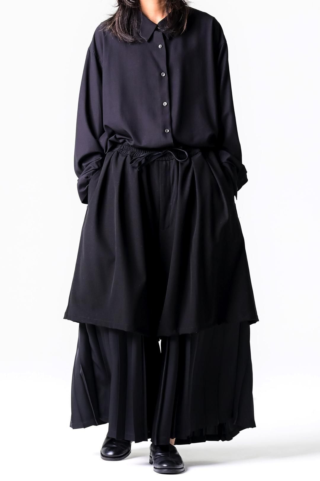 Pleats Layered Tier Pants